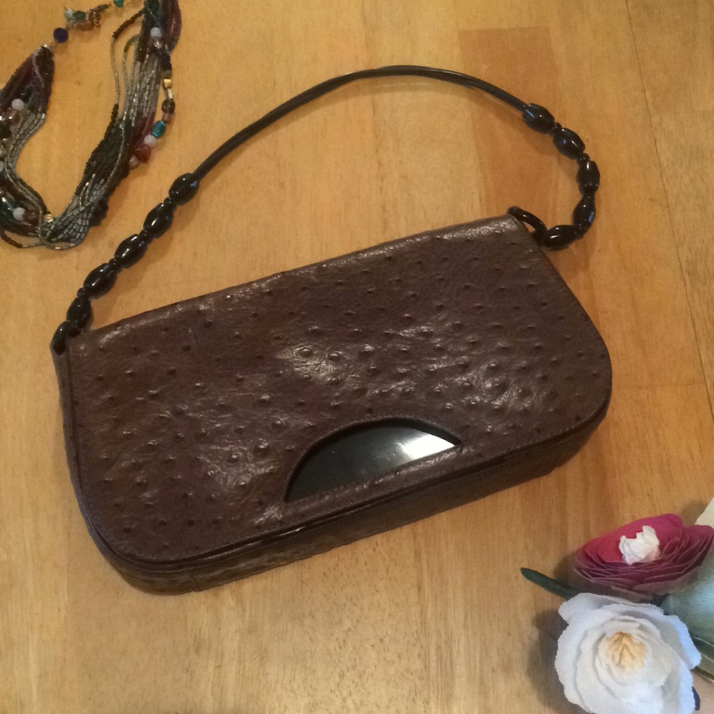 Brown Leather Carla Mancini Purse